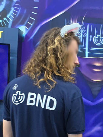 BND staff at gamescom promoting the German foreign intelligence service.