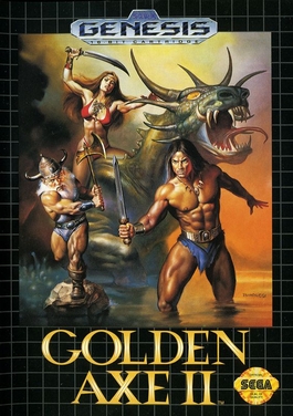 Golden Axe II North American box art by Boris Vallejo