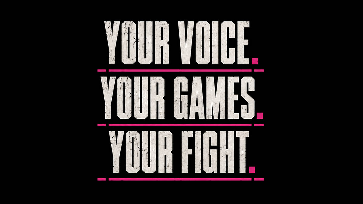 Players Voice Articles Default Thumbnail with Slogan 'Your Voice. Your Games. Your Fight.