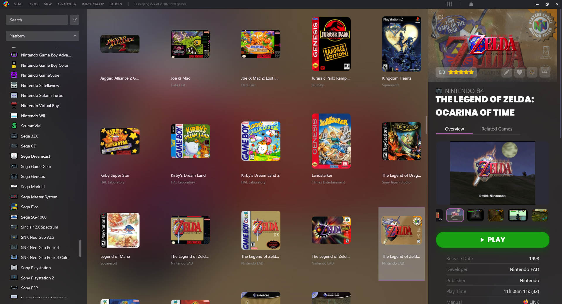 Launchbox Library Manager Screenshot