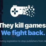 Stop Killing Games Initiative img with fading controller icon and text stating 'They kill games. We fight back.'